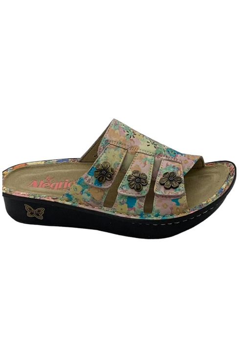 Alegria Shoes - Alegria Leather Adjustable Slide Sandals Earth Goddess - Medium